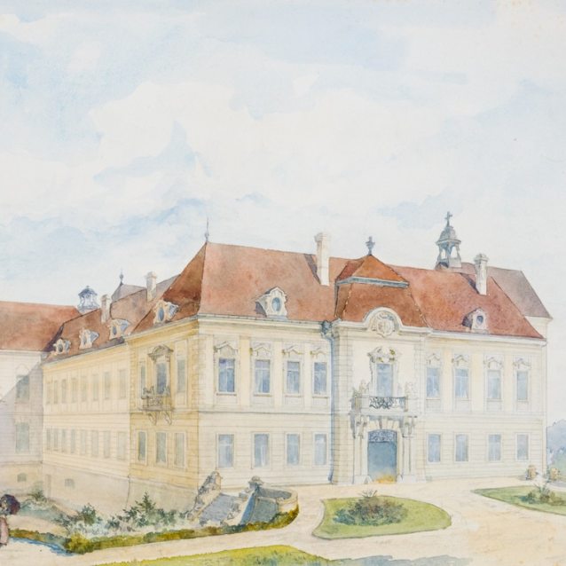 Aquarell von Viktor Siedek (c)Schloss Artstetten