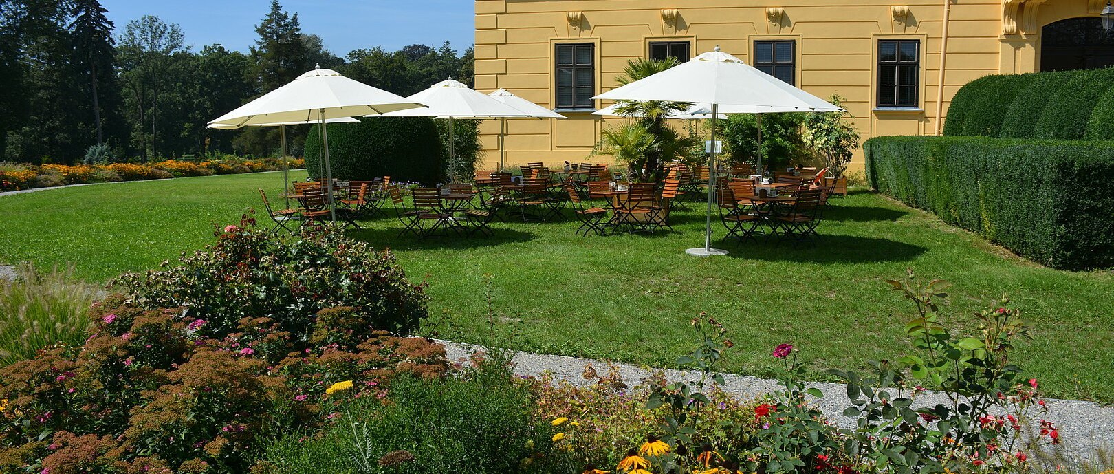 Gastgarten am Schlossplateau