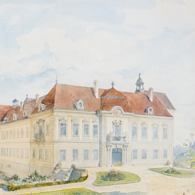 Aquarell von Viktor Siedek ©Schloss Artstetten Aquarell von Viktor Siedek ©Schloss Artstetten