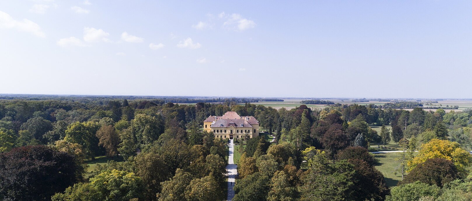 Schloss Eckartsau Luftbild