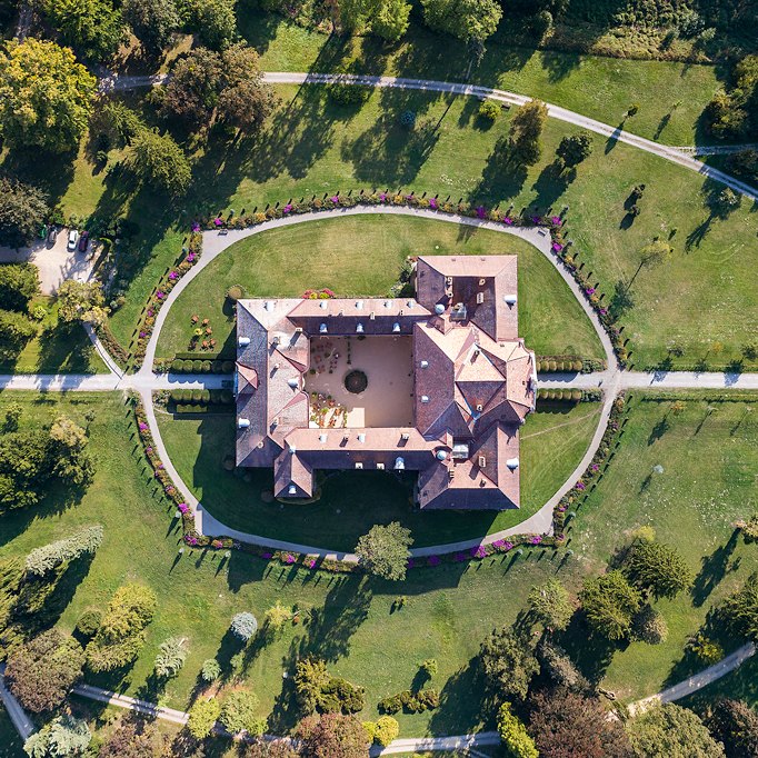 Schloss Eckartsau aus der Luft ©ÖBf-Archiv/Panzer Schloss Eckartsau aus der Luft ©ÖBf-Archiv/Panzer