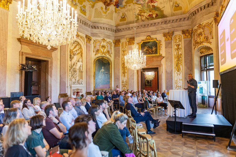 Präsentation im barocken Festsaal ©Niederösterreich Werbung